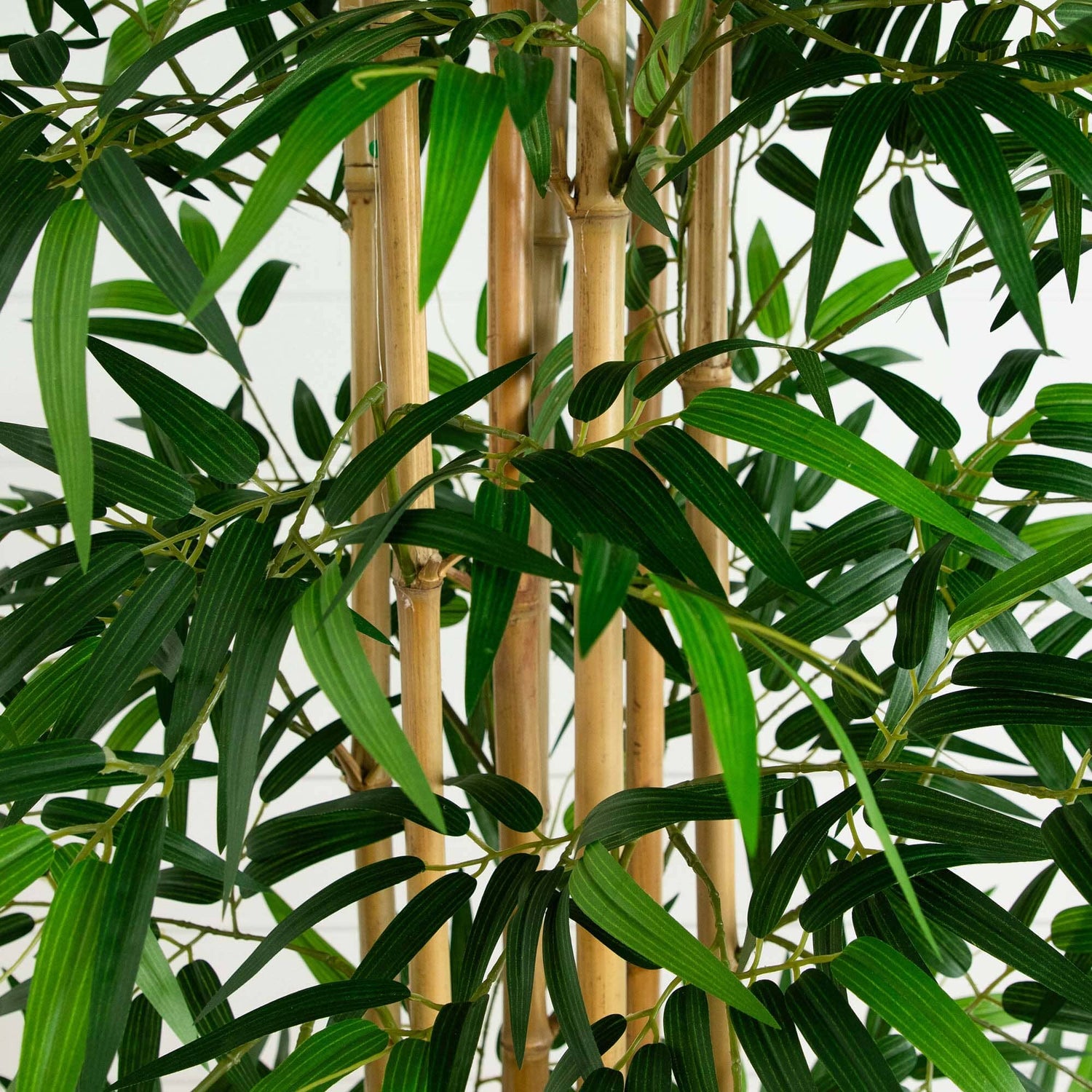 10’ Artificial Bamboo Tree with Real Bamboo Trunks