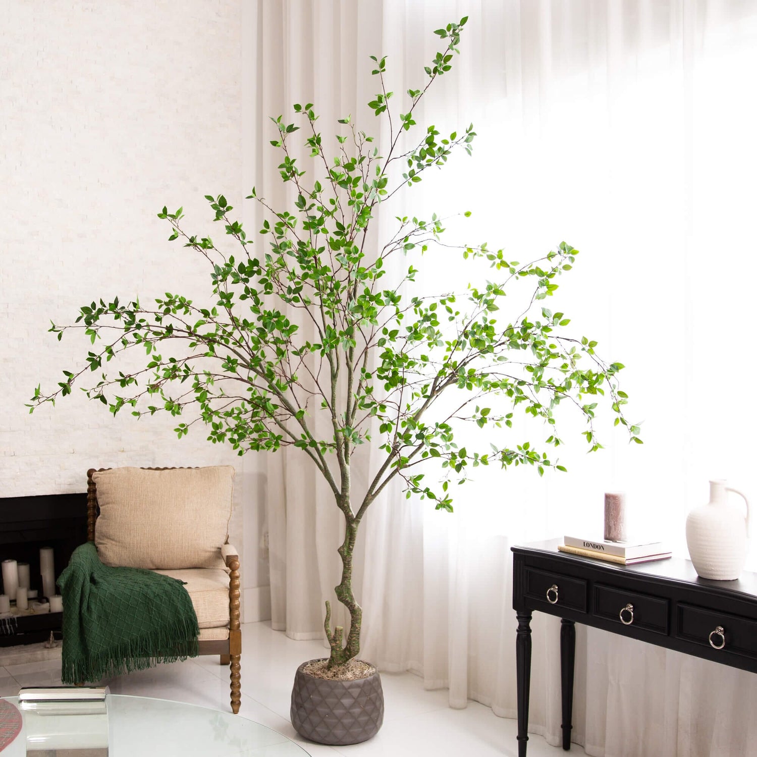 10' Minimalist Citrus Artificial Tree