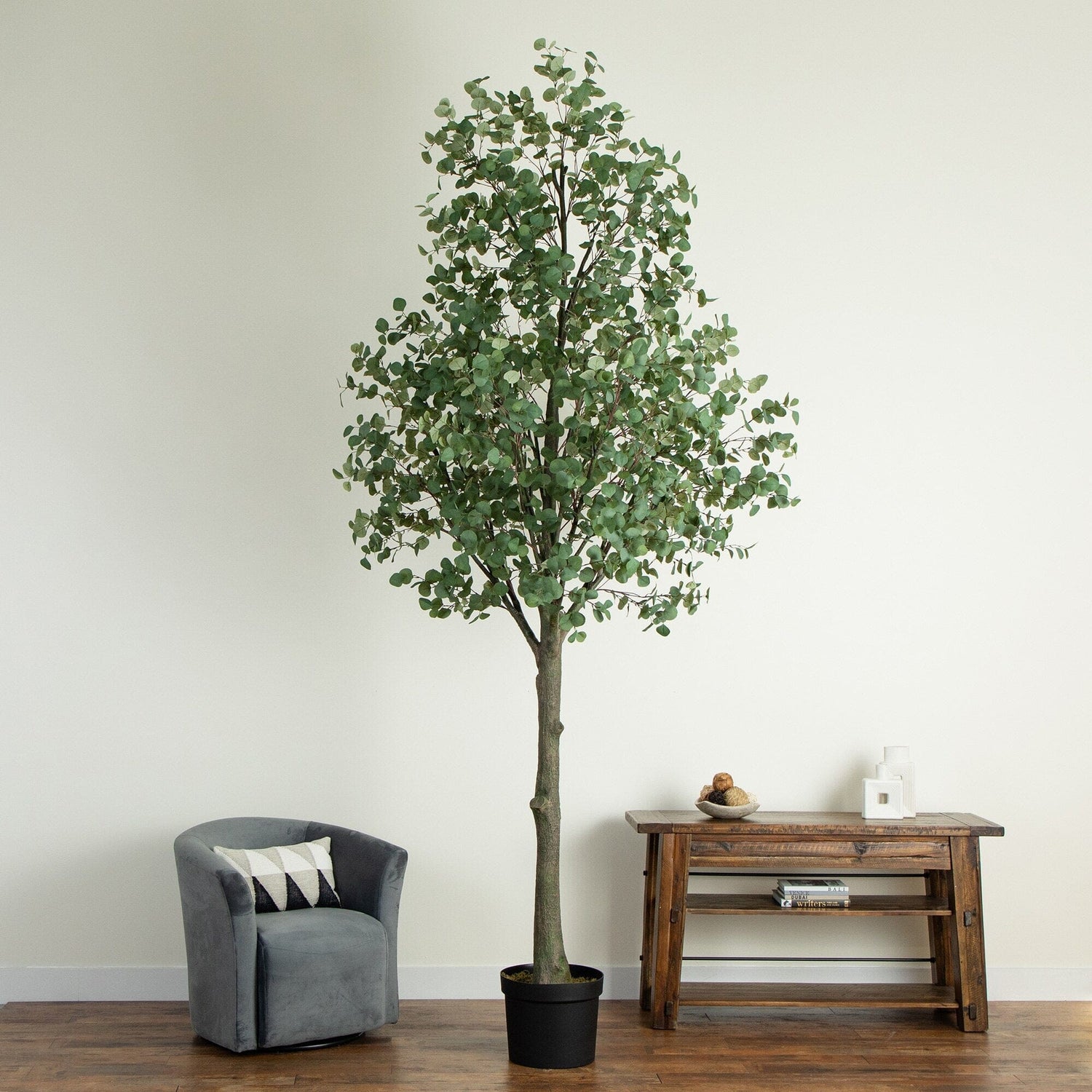 12’ Artificial Eucalyptus Tree