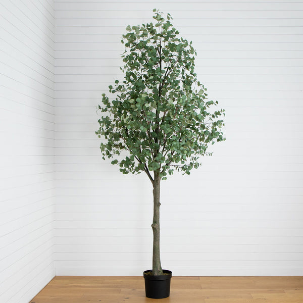 12’ Artificial Eucalyptus Tree