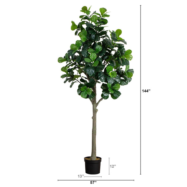 12’ Artificial Fiddle Leaf Tree