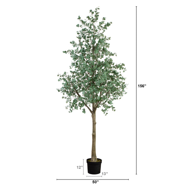 13’ Artificial Eucalyptus Tree