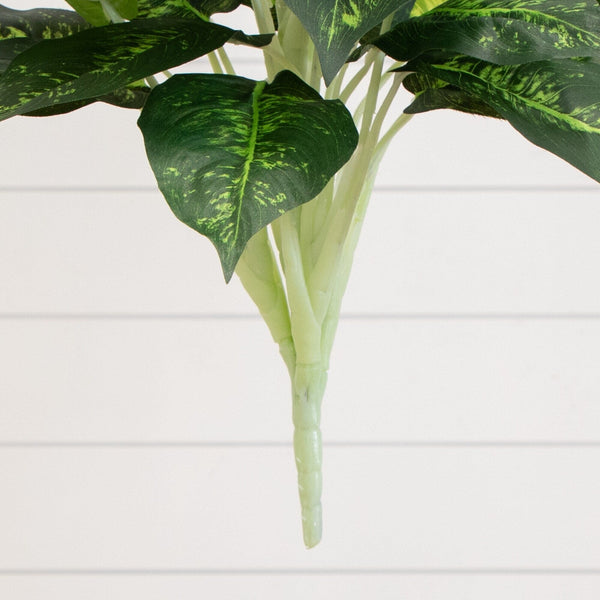 19” Artificial Dieffenbachia Plant - Set of 6