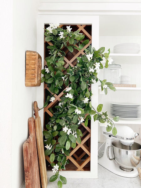 19” Mixed Stephanotis & Ivy Hanging Artificial Plant (Set of 4)