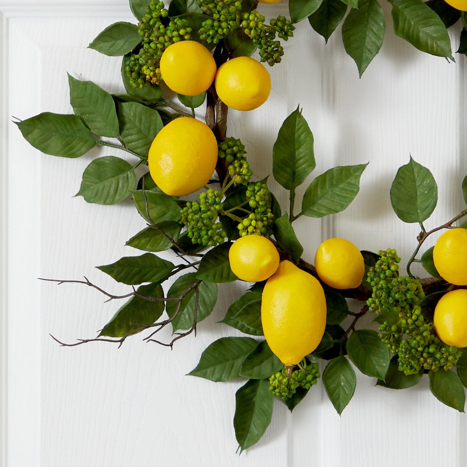 20” Lemon Artificial Wreath