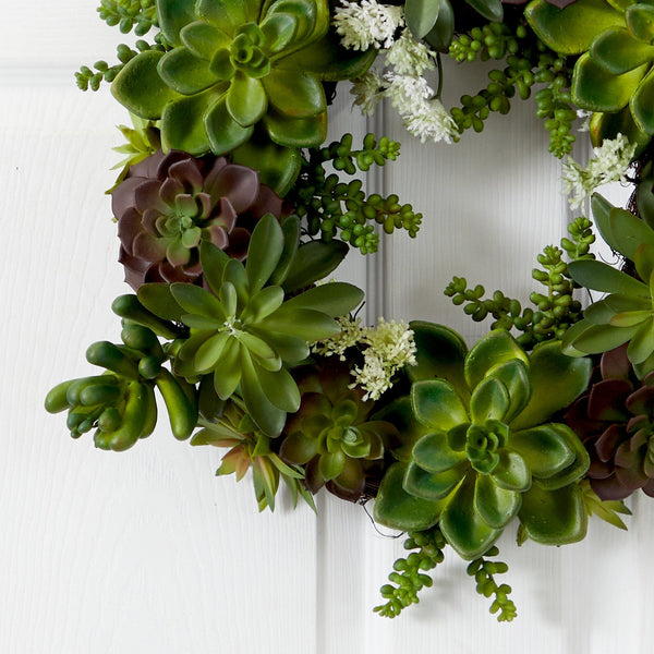 20" Succulent Wreath"