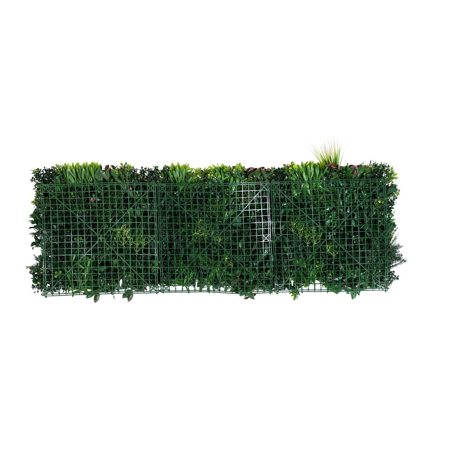 20” x 20” UV Resistant Corfu Island Artificial Living Wall Panels (Indoor/Outdoor) - Set of 3