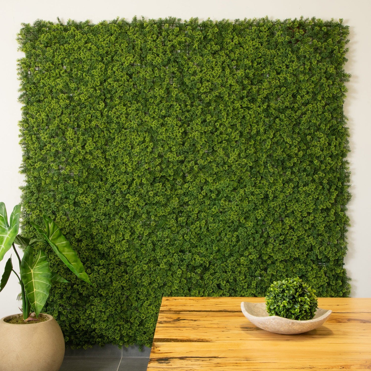 20” x 20” UV Resistant Irish Green Meadow Artificial Living Wall Panels (Indoor/Outdoor) - Set of 6