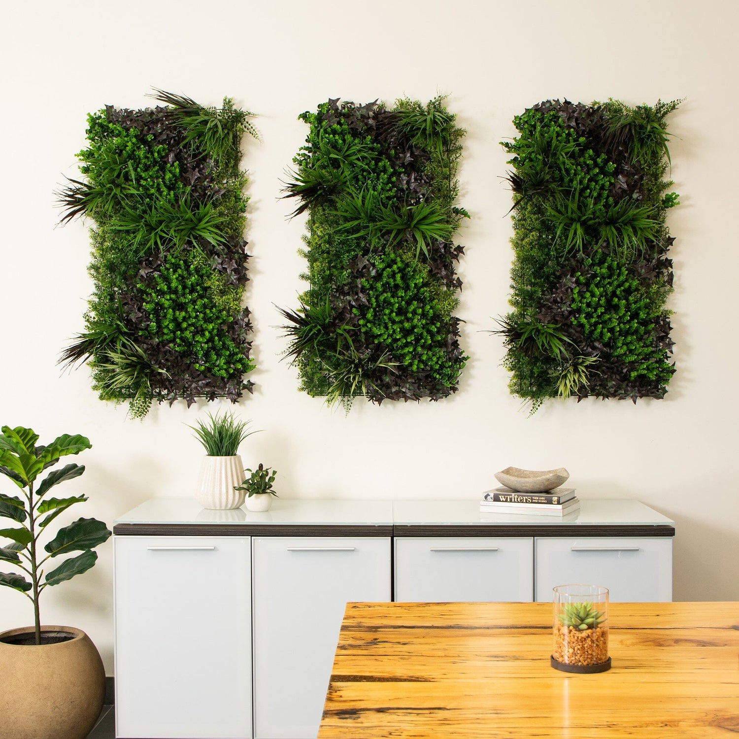 20” x 40” UV Resistant Borneo Jungle Artificial Living Wall Panel (Indoor/Outdoor)