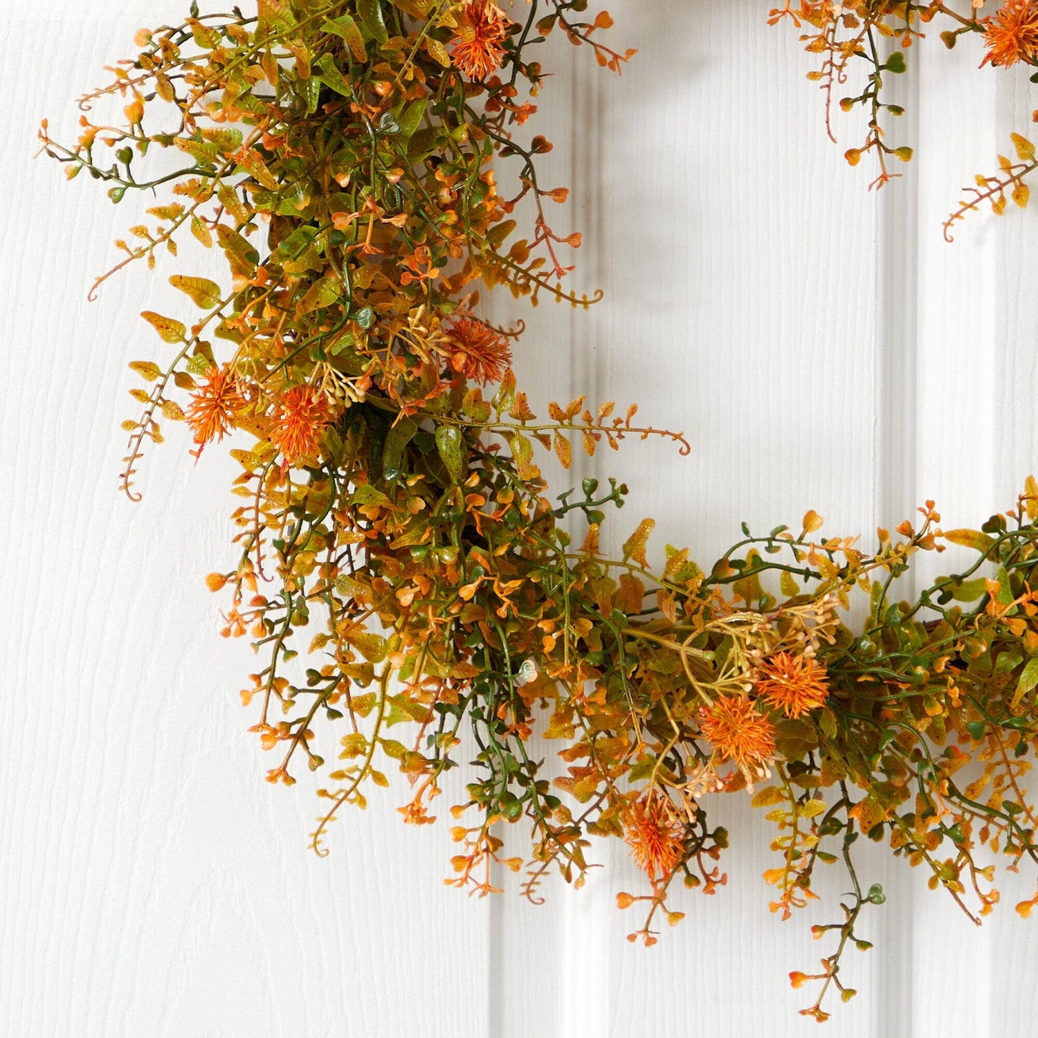 21” Autumn Fern Artificial Wreath