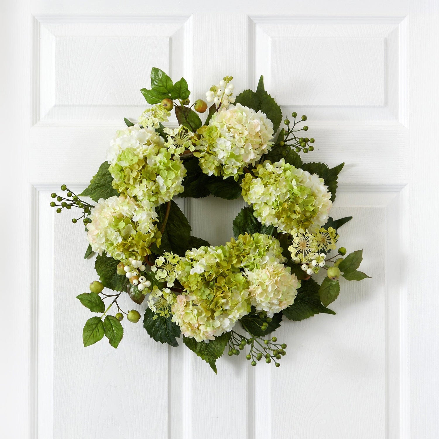 22” Artificial Hydrangea Wreath