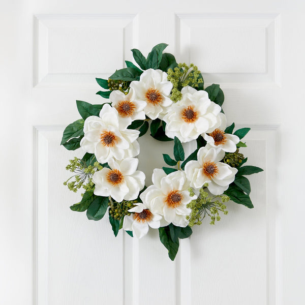 22" Magnolia Wreath"