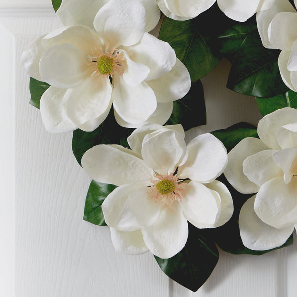 23” Magnolia Artificial Wreath