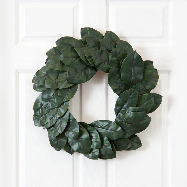 24” Magnolia Leaf Wreath