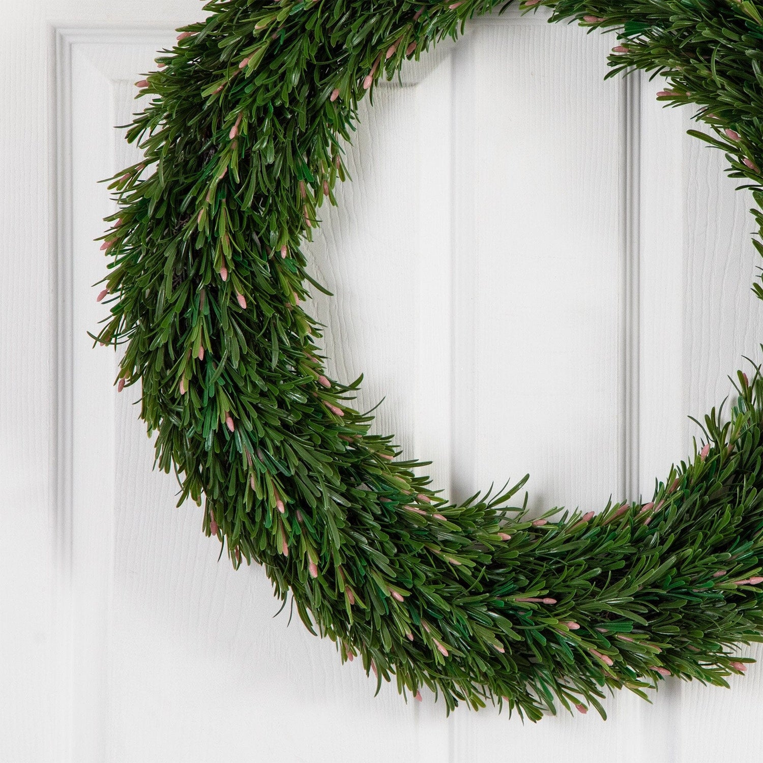 24” UV Resistant Rosemary Artificial Wreath (Indoor/Outdoor)