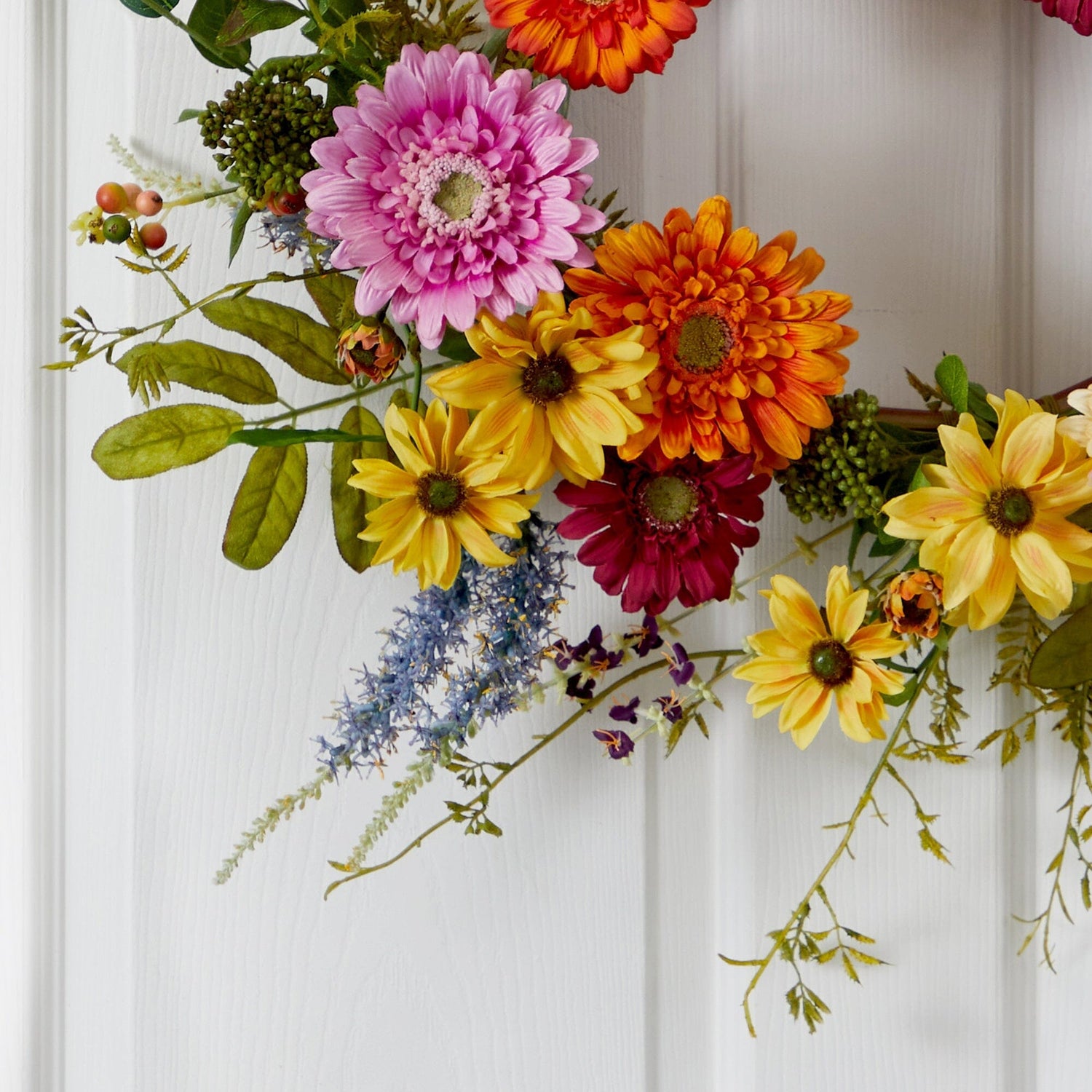 26” African Sunflower Wreath