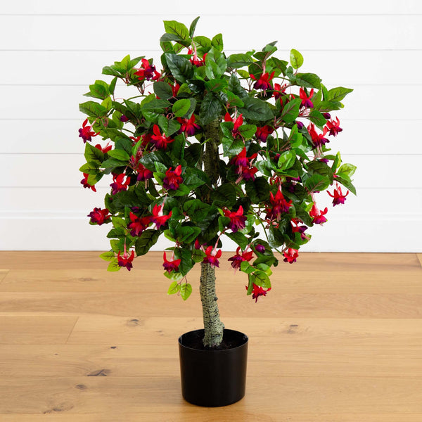 3’ Fuchsia Artificial Tree