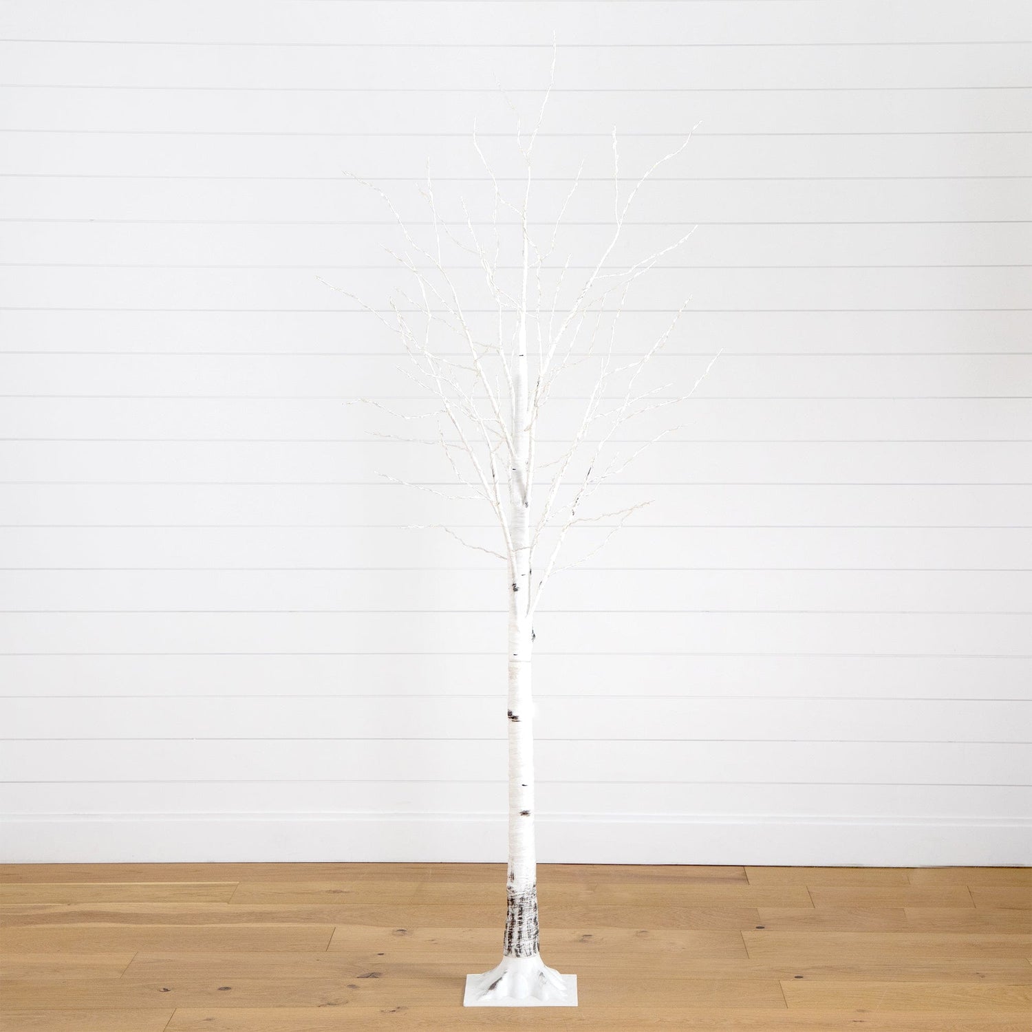 3’ Pre-Lit Artificial White Birch Tree with 92  Warm White LED Lights