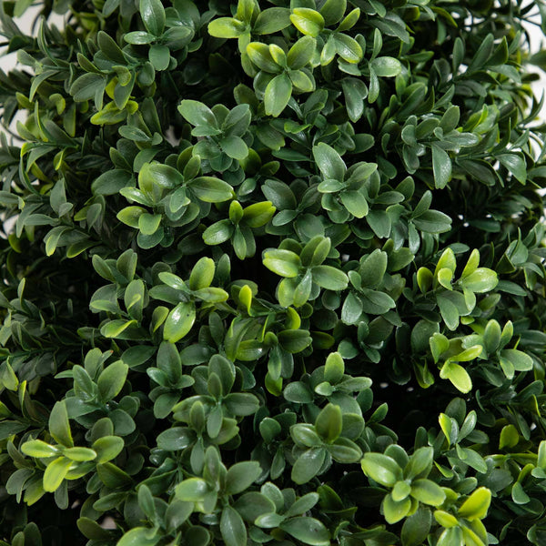 3' UV Resistant Artificial Boxwood Plant with Integrated Ground Stake (Indoor/Outdoor) - Set of 2