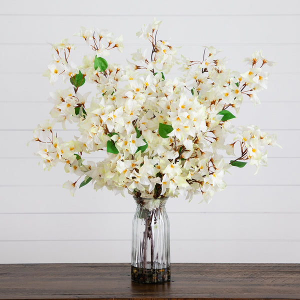 31” Artificial Pink Bougainvillea Arrangement in Vase