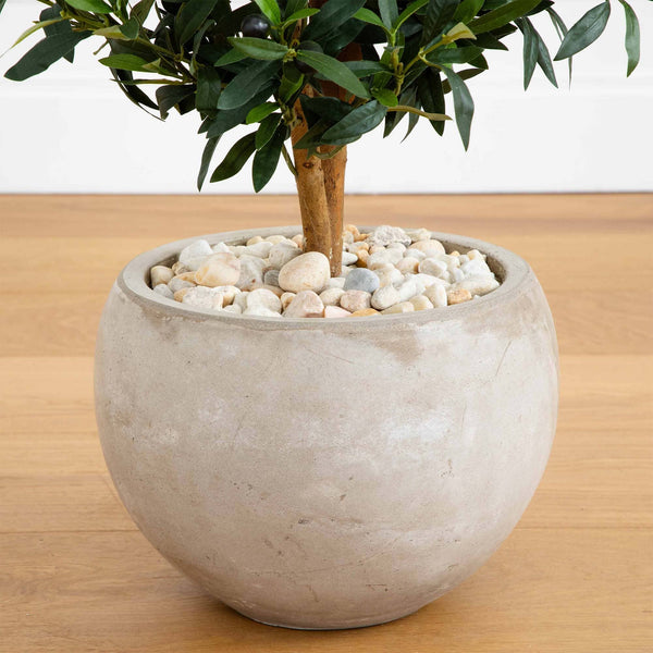 31” Olive Artificial Tree in Bowl Planter