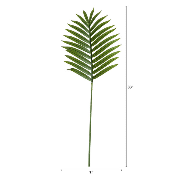 33" Artificial Palm Frond Stems - Set of 3