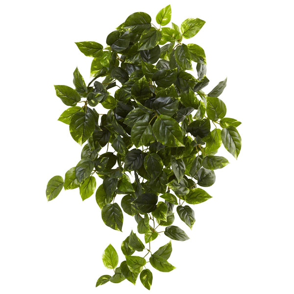 36” UV Resistant Artificial Pothos Hanging Plant (Indoor/Outdoor) - Set of 2