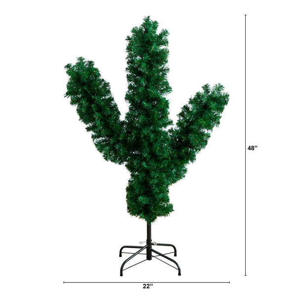 4’ Artificial Cactus Christmas Tree