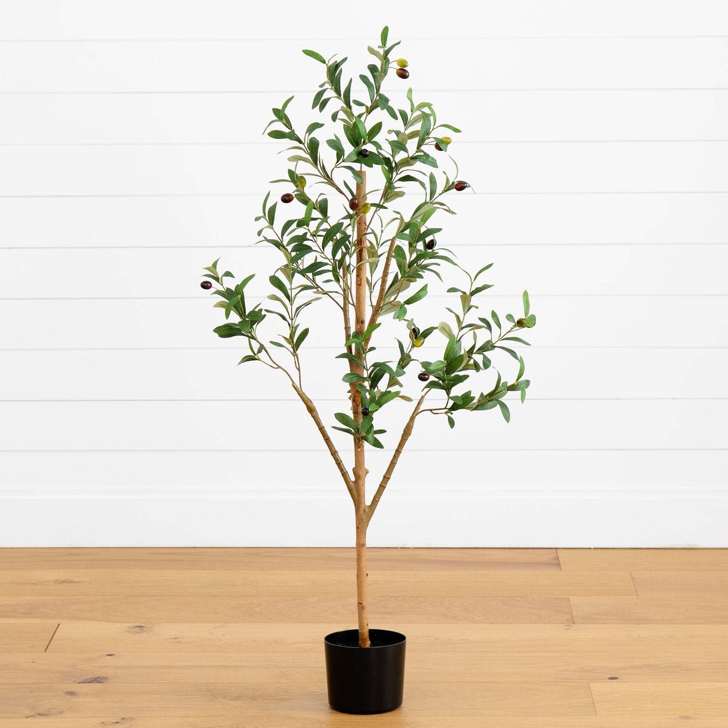 4’ Artificial Olive Tree with Natural Trunk