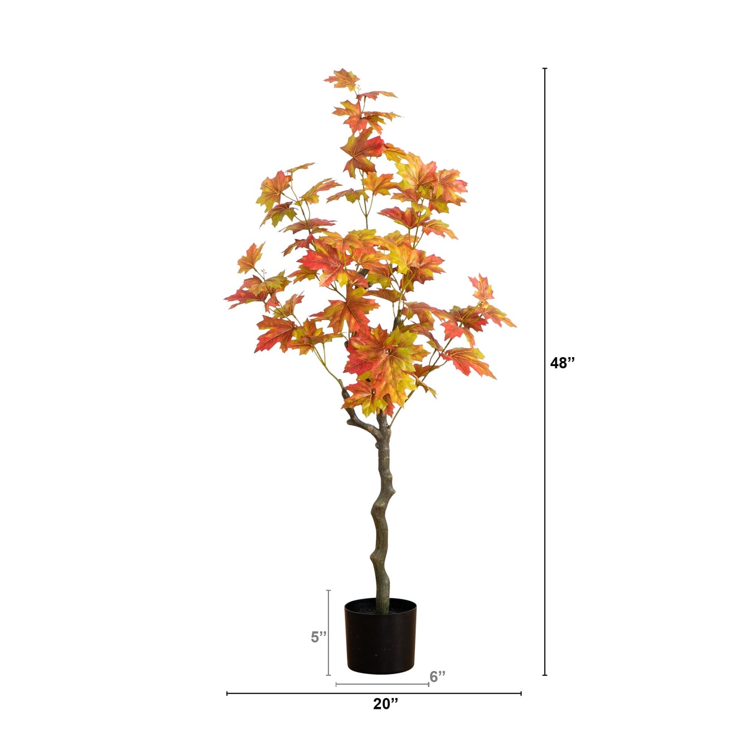 4' Autumn Maple Artificial Fall Tree