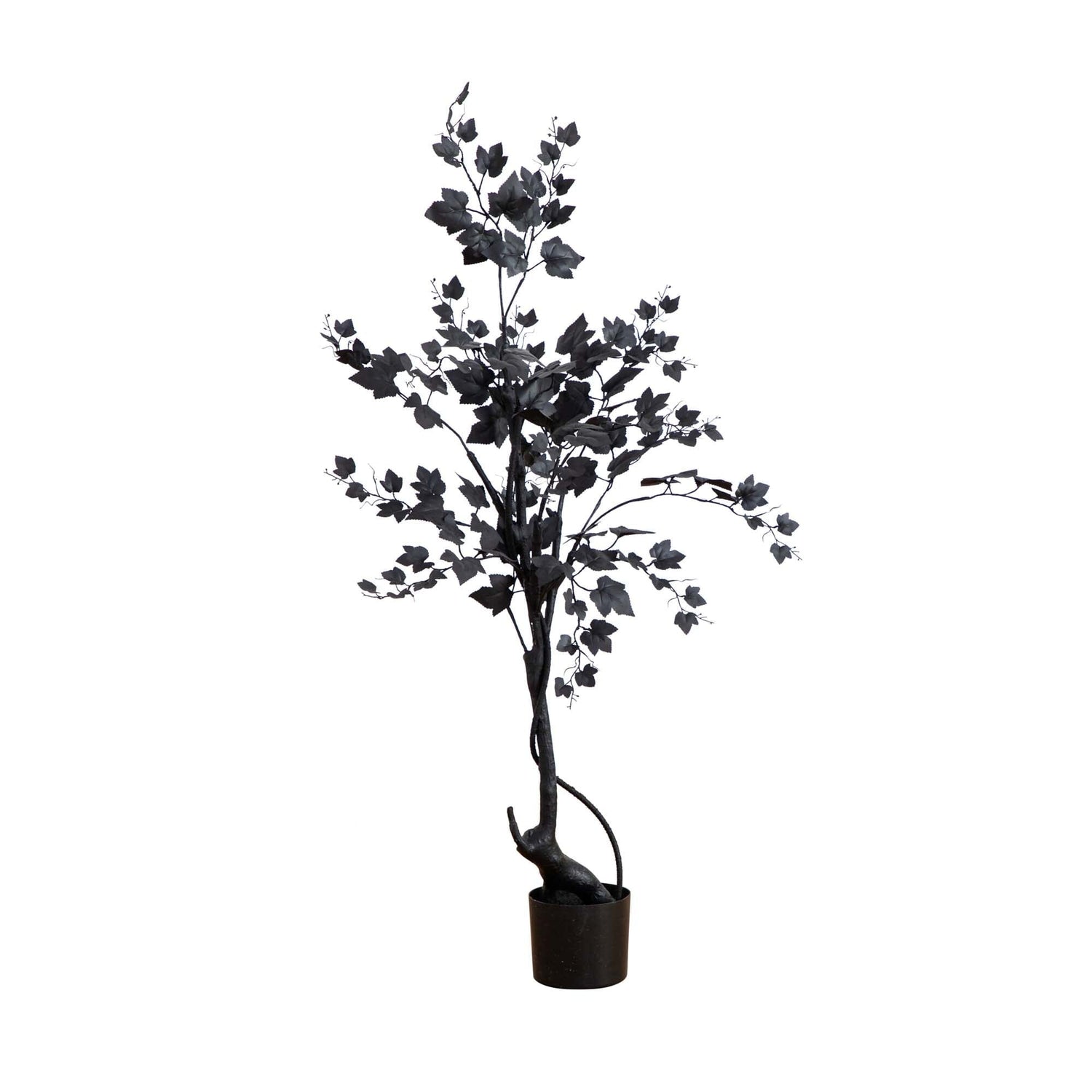 4’ Halloween Black Maple Artificial Fall Tree