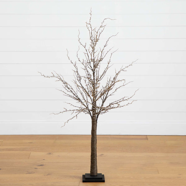 4’ Pre-Lit Artificial Twig Tree with 240 Warm White LED Lights