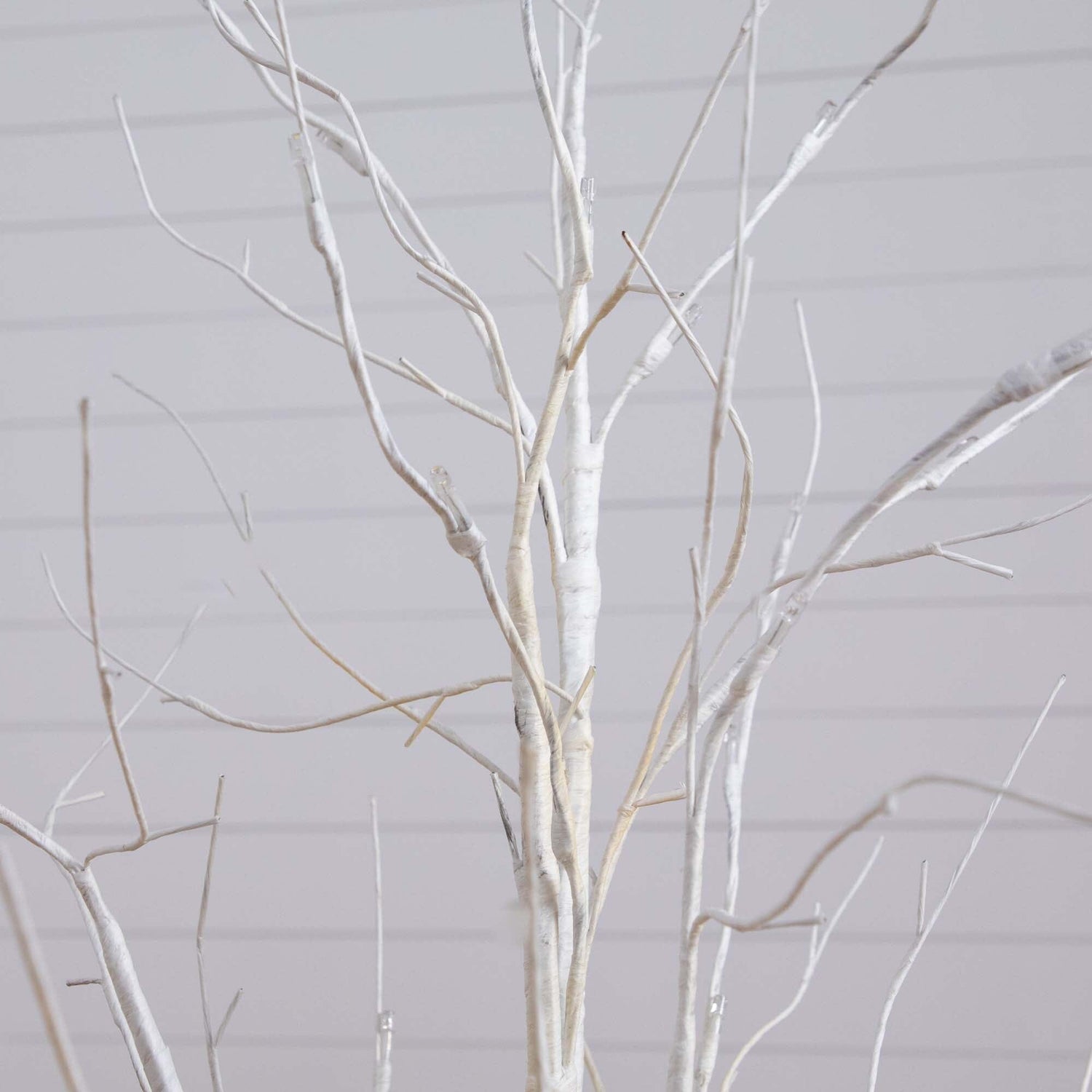 4’ Pre-Lit Artificial White Birch Tree with 51 White LED Lights