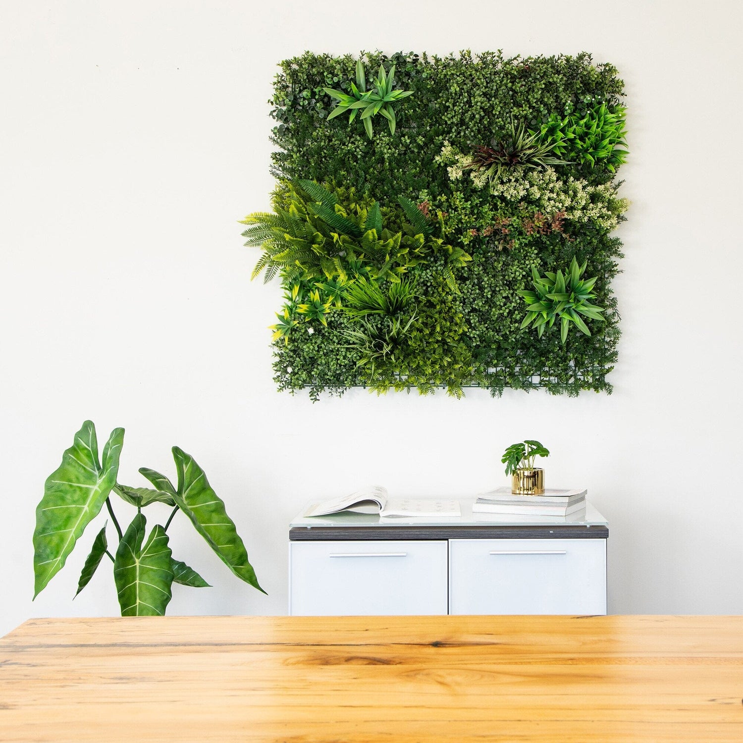 40” x 40” UV Resistant Madagascar Forest Artificial Living Wall Panel (Indoor/Outdoor)