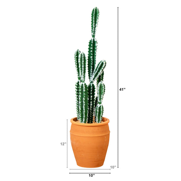 41” Artificial Cactus in Terracotta Planter