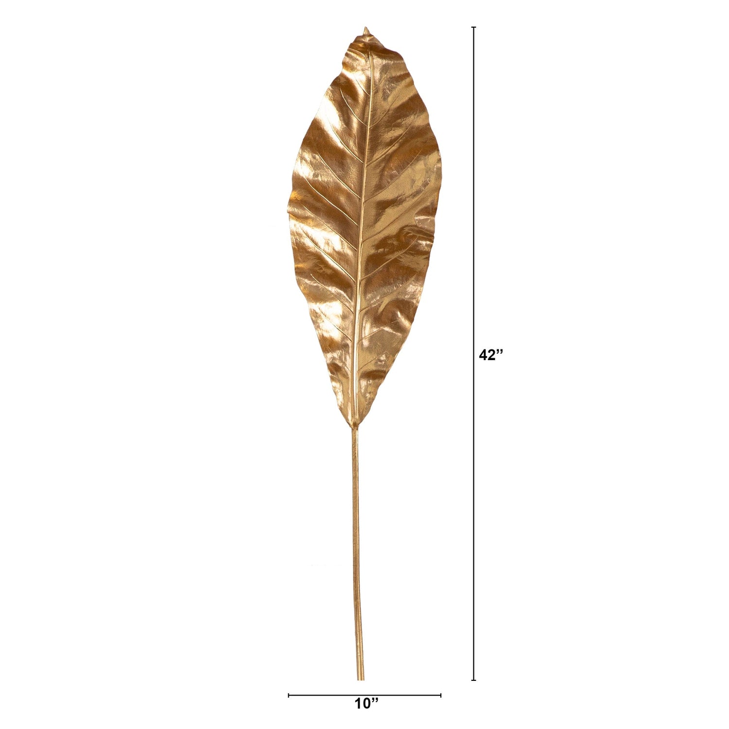 42" Artificial Palm Gold Stems - Set of 3