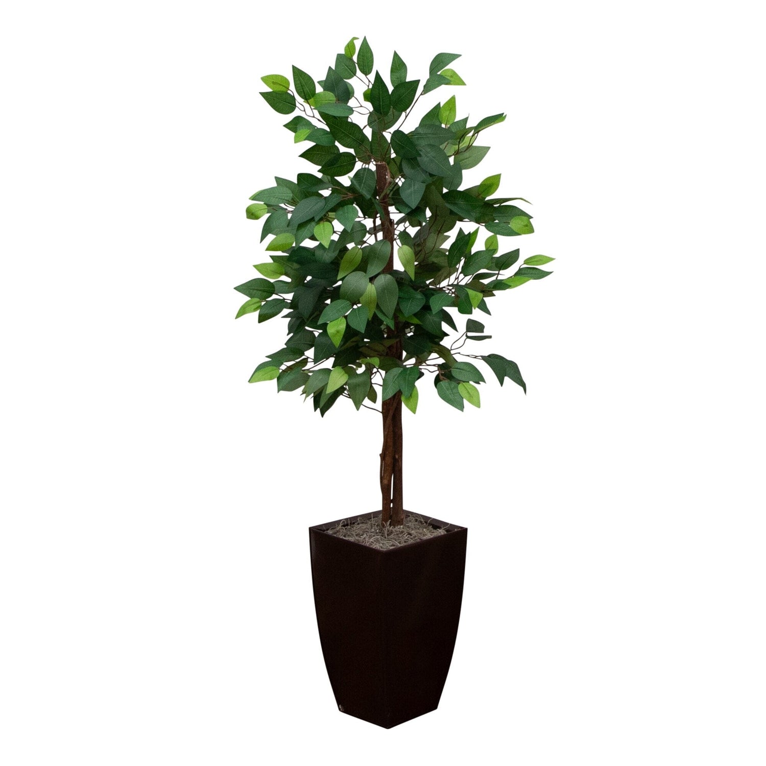 45” Artificial Ficus Tree with Metal Planter