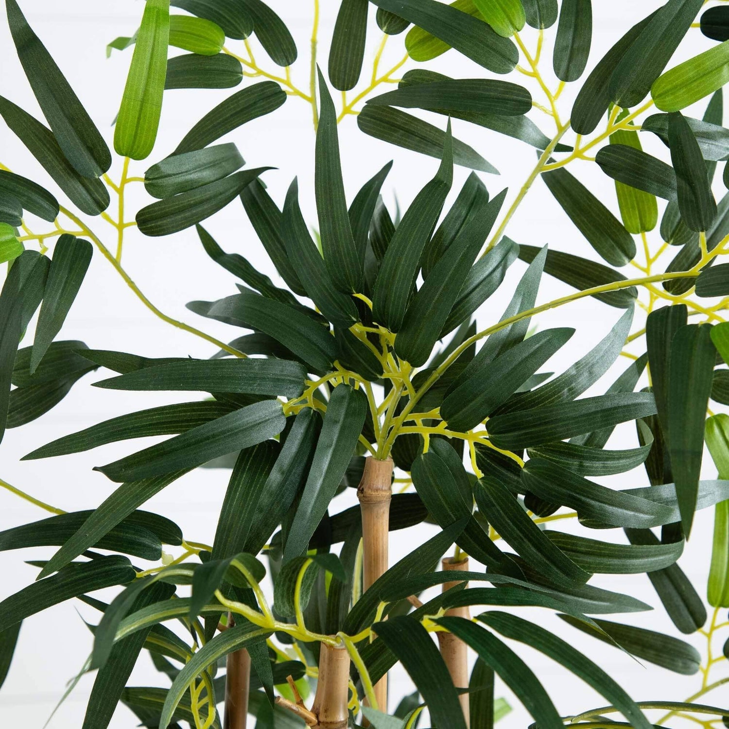 5' Bamboo Artificial Tree in Black Wash Planter