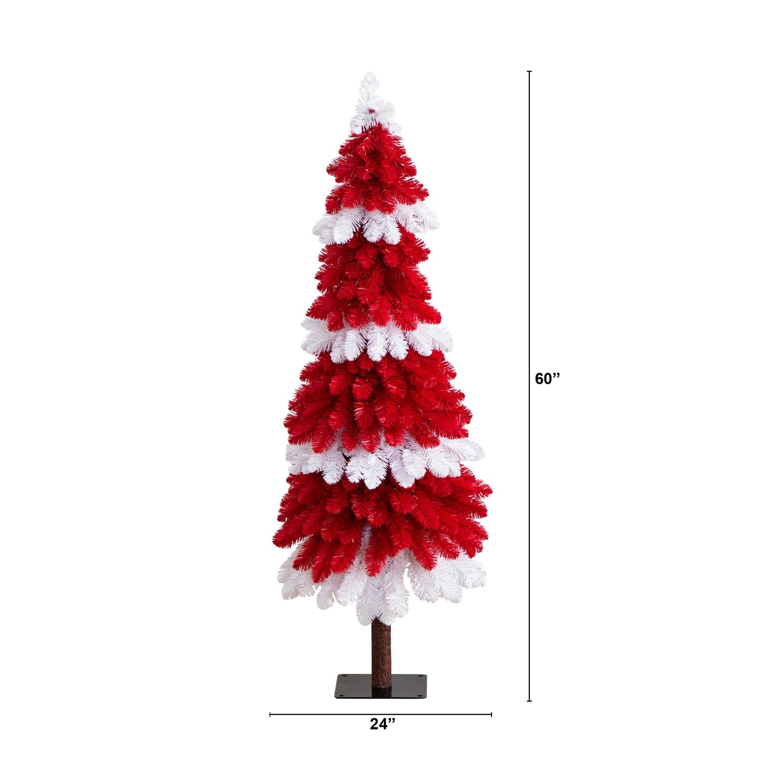 5' Pre-Lit Artificial Peppermint Christmas Tree with 150 Microdot LED Lights