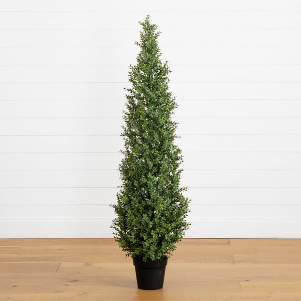 5’ UV Resistant Artificial Boxwood Topiary Tree (Indoor/Outdoor)