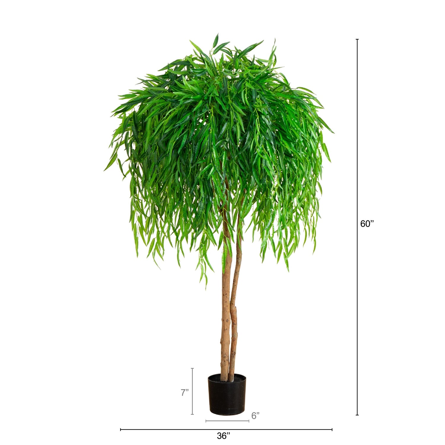 5’ Willow Artificial Tree  (Real Touch)