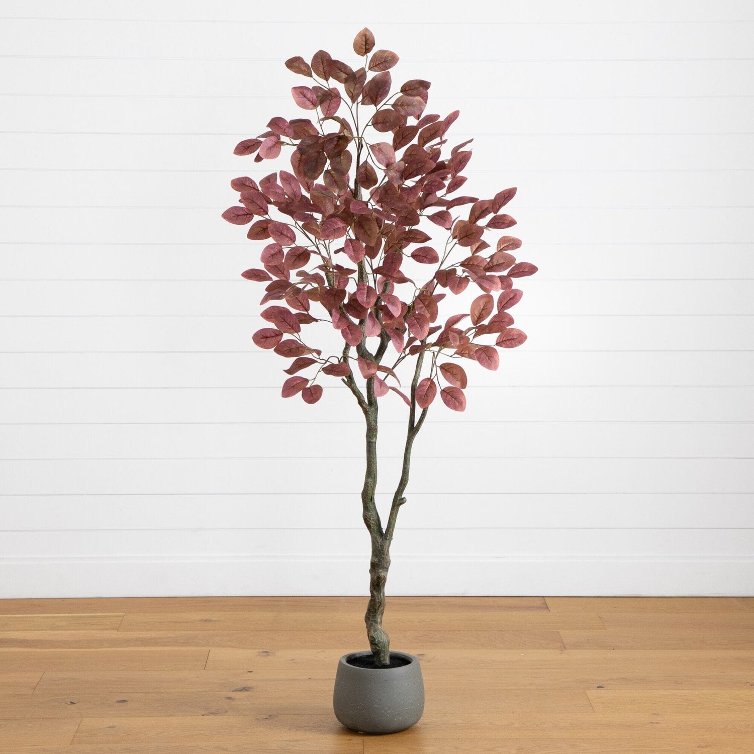 6’ Artificial Autumn Dogwood Fall Tree in Deco Planter