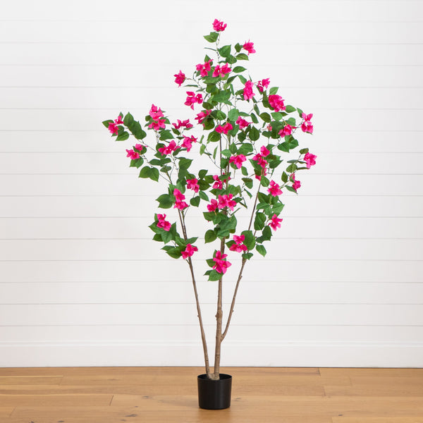 6’ Artificial Minimalist Bougainvillea Tree