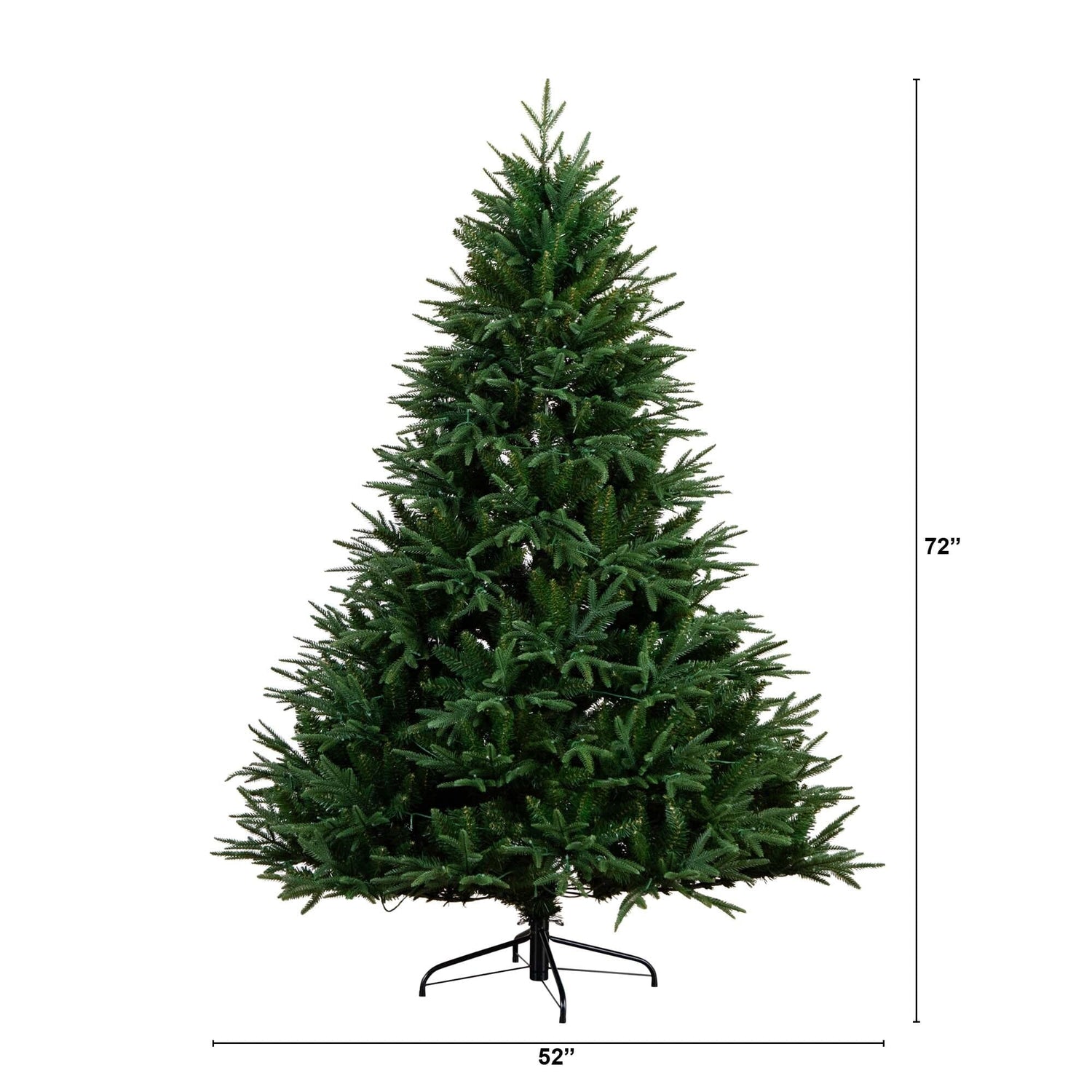 6’ Pre-Lit Artificial Edmonton Fir Light Show Memory Shape Christmas Tree with Instant Connect Technology and 300 Color Changing LED Lights