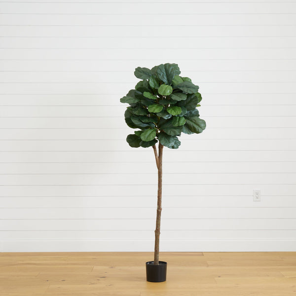 6’ Tall Fiddle Leaf Fig Artificial Tree