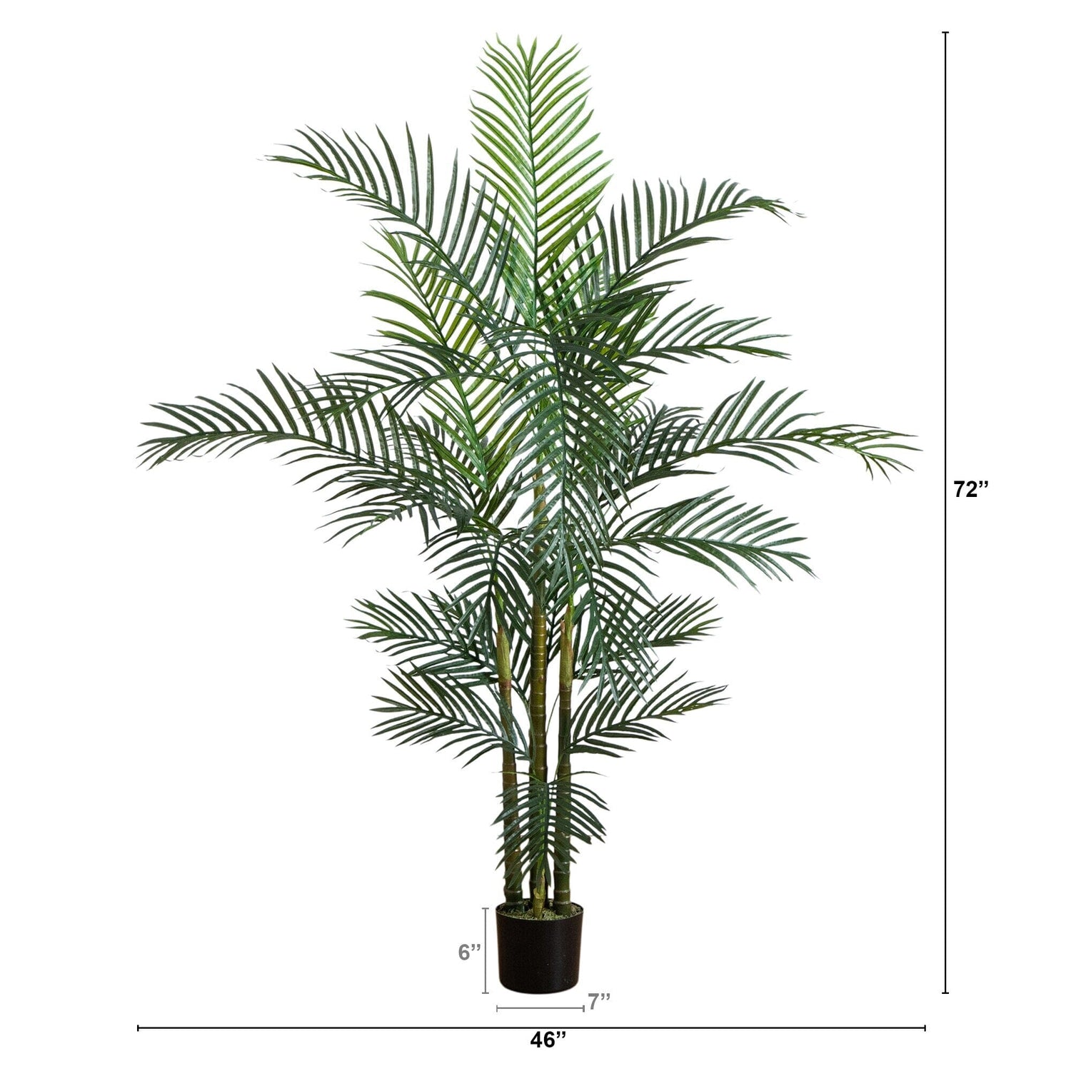 6' UV Resistant Artificial Areca Palm Tree (Indoor/Outdoor)