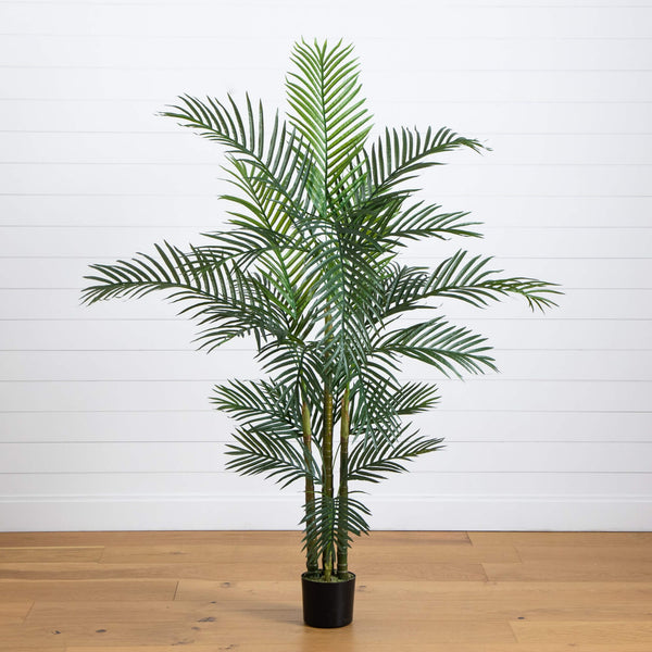 6' UV Resistant Artificial Areca Palm Tree (Indoor/Outdoor)