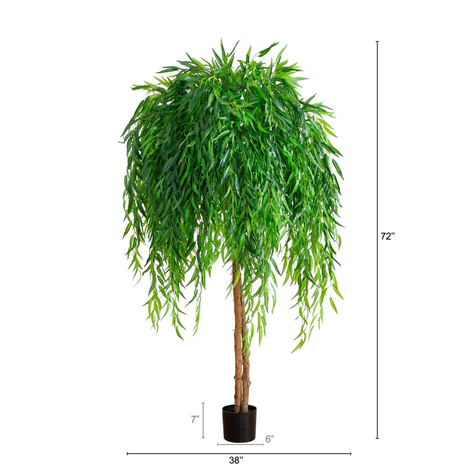 6’ Willow Artificial Tree  (Real Touch)