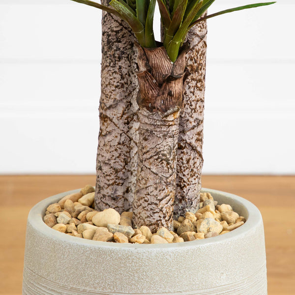 64” Yucca Artificial Tree in Sand Colored Planter