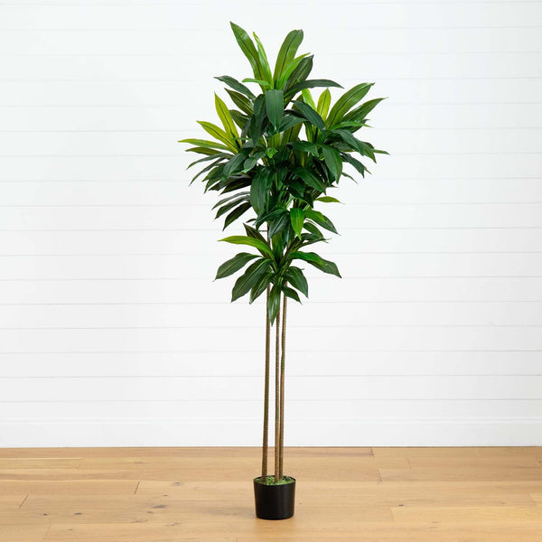 7’ Artificial Dracaena Tree